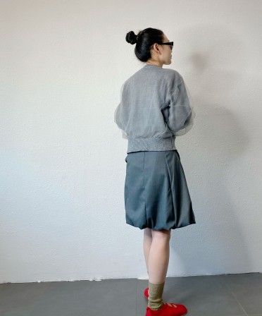 Grey Bubble Skirt #241245